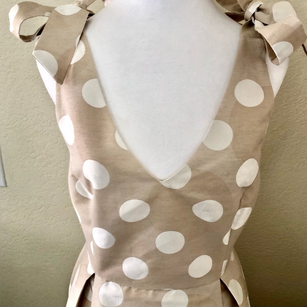 Adorable Backless w/Tie Up Polka Dot Dress - Picture 3 of 13